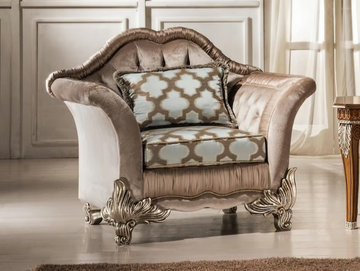 NOBLESSE - Tufted fabric armchair with armrests by Guerra Vanni - view 2
